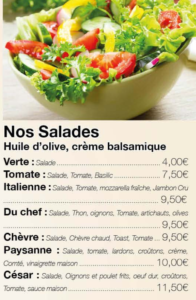 Nos Salades